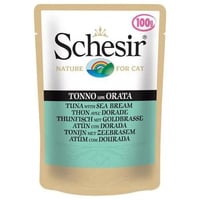 شيزير ظرف تونا مع سمك الدينيس بالجيلي للقطط 85غ