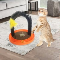 خداشة مدلكة للقطط على شكل قوس مع الكاتنيب