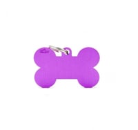 ماي فاميلي قالدة على شكل عظمة كبيرة جدا - بنفسجي