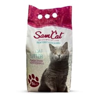 رمل سام كات 5 لتر للقطط برائحة بودرة الأطفال