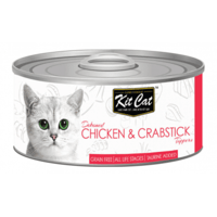 كرتون ( 24 معلب ) كت كات معلبات دجاج وسلطعون 80غ