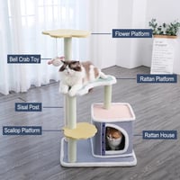 خداشة بطول 90 سم مع بيت ولعبة