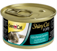 جيم كات طعام رطب للقطط الدجاج والروبيان 70جم