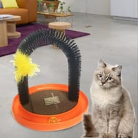 خداشة مدلكة للقطط على شكل قوس مع الكاتنيب