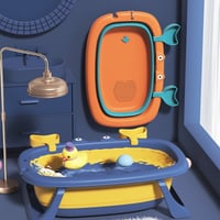 حوض استحمام قابل للطي غير قابل للانزلاق