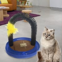 خداشة مدلكة للقطط على شكل قوس مع الكاتنيب