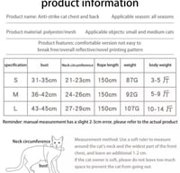 مشد صدرية الوان منوعة وسط للقطط مع الحبل - M