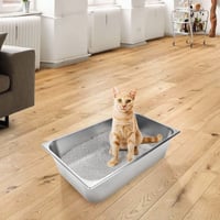 صندوق فضلات من الفولاذ المقاوم للصدأ, سطح أملس غير...