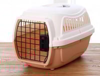 قفص تنقل للقطط باب حديد بالقفل