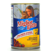 ميجلور طعام رطب للقطط بالأرنب 400 جرام