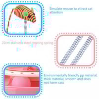 لعبة جديدة تفاعلية للقطط على شكل فأرة قابلة للدورا...