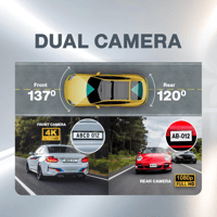 بايونير داش كام امامي خلفي 4k مع خاصية الذكاء الاص...