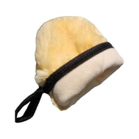 قفاز | غسيل للاماكن الضيقة وللجنوط فرو - لون أصفر