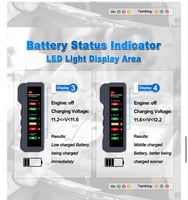 جهاز فحص واخبار متسوى البطارية والدينمو