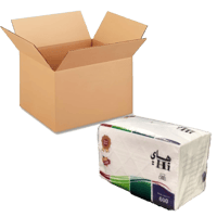 كرتون - مناديل هاي 600 منديل مفرد ( 4 شدات )