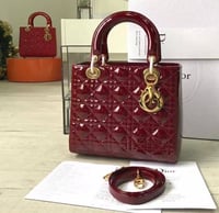 شنطة ديور عنابي لمعه