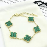 اسوارة وجهين 5 وردات دبل متوفر بلونين ذهبي - اخضر...