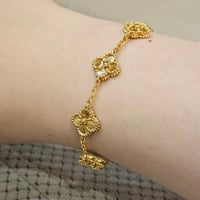 اسوارة بيبي فان كليف وردات ذهبية