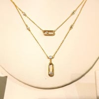 سلسال ميسيكا دورين ذهبي زركون