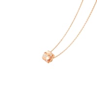 سلسال شوميه ذهب وردي مرصع باحجار زركون