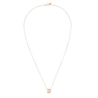 سلسال شوميه ذهب وردي مرصع باحجار زركون