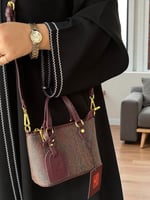 شنطة ايترو فخمة لون برغندي