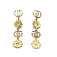 حلق قوتشي طويل لون ذهبي