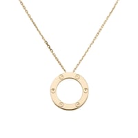 سلسال كارتير الحب بدون احجار لون ذهبي