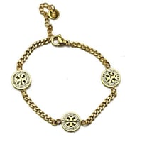 اسوارة توري بورش ذهبي مرصعة بأحجار زركون