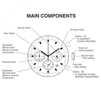 ساعة خشبية انيقة من بوبو بيرد لون اسود رمادي مع عل...