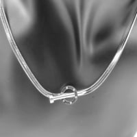 سلسال ناعم مسمار فضي مستوحى من كارتير