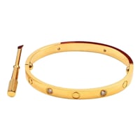 اسوارة كارتير لوف ذهبية مع مفك