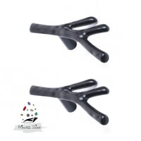 328 - مقبض فرع شجرة صغير اسود ( قطعتين )