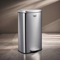 سلة نفايات بدواسة ستانلس ستيل و مقاومة لآثار الأصا...