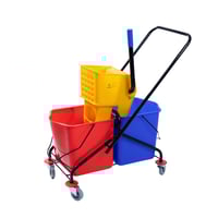 عربة تنظيف مزدوجة مع عصارة 2*25 لتر