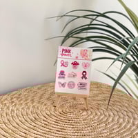 ملصقات للجوال للتوعية من سرطان الثدي