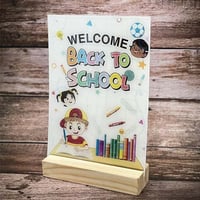 اكريلك العوده للمدارس مع طباعه 1