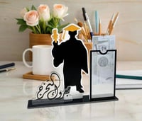 استاند تخرج فاخر من الأكريليك حامل هدية نقدية