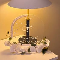 اكريلك هديه مميزه مع ورد ولولو