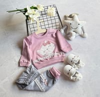 ترنج اطفال بناتي شتوي بطبعة قطة