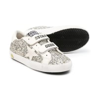 GOLDEN GOOSE Old School Signature Glitter Velcro S...