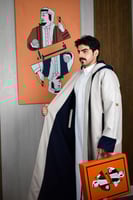 فروة دبل فيس لون كحلي مع سكري