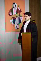 فروة دبل فيس لون جملي مع اسود