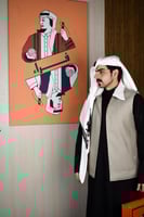 سديري مبطن فرو لون ترابي