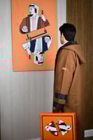 فروة العز لون جملي مبطنة بفرو ناعم