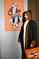 فروة دبل فيس لون جملي مع اسود