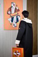 فروة دبل فيس لون اسود مع سكري