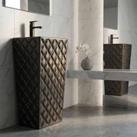 مغسلة بورسلان برميل اسود مودرن