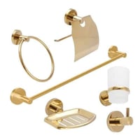 طقم اكسسوار ذهبي ايطالي - NORICA