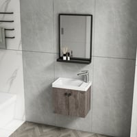 مغسلة صغيرة 50 سم مع مرايا برف